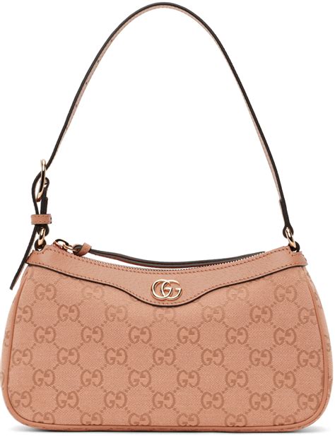 gucci hip bag pink|Gucci ophidia denim bag.